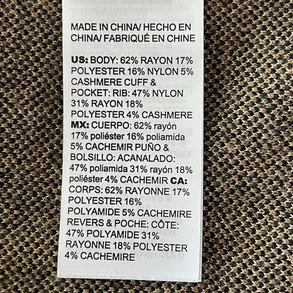 Chico's Animal Leopard Print Cardigan Sweater Size L Long Line Cozy Neutral Work - Picture 8 of 9